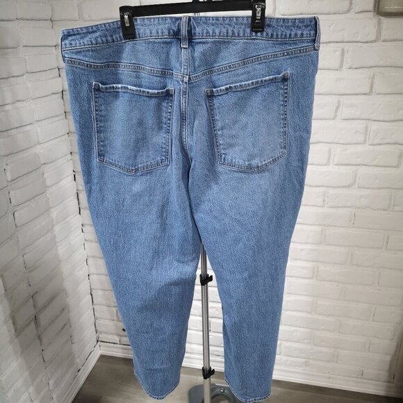 Old Navy Ladies Size 24 High Rise OG Loose Medium Wash Button Closure Jeans - Picture 2 of 14